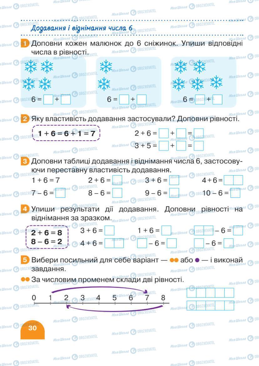 Учебники Математика 1 класс страница 30