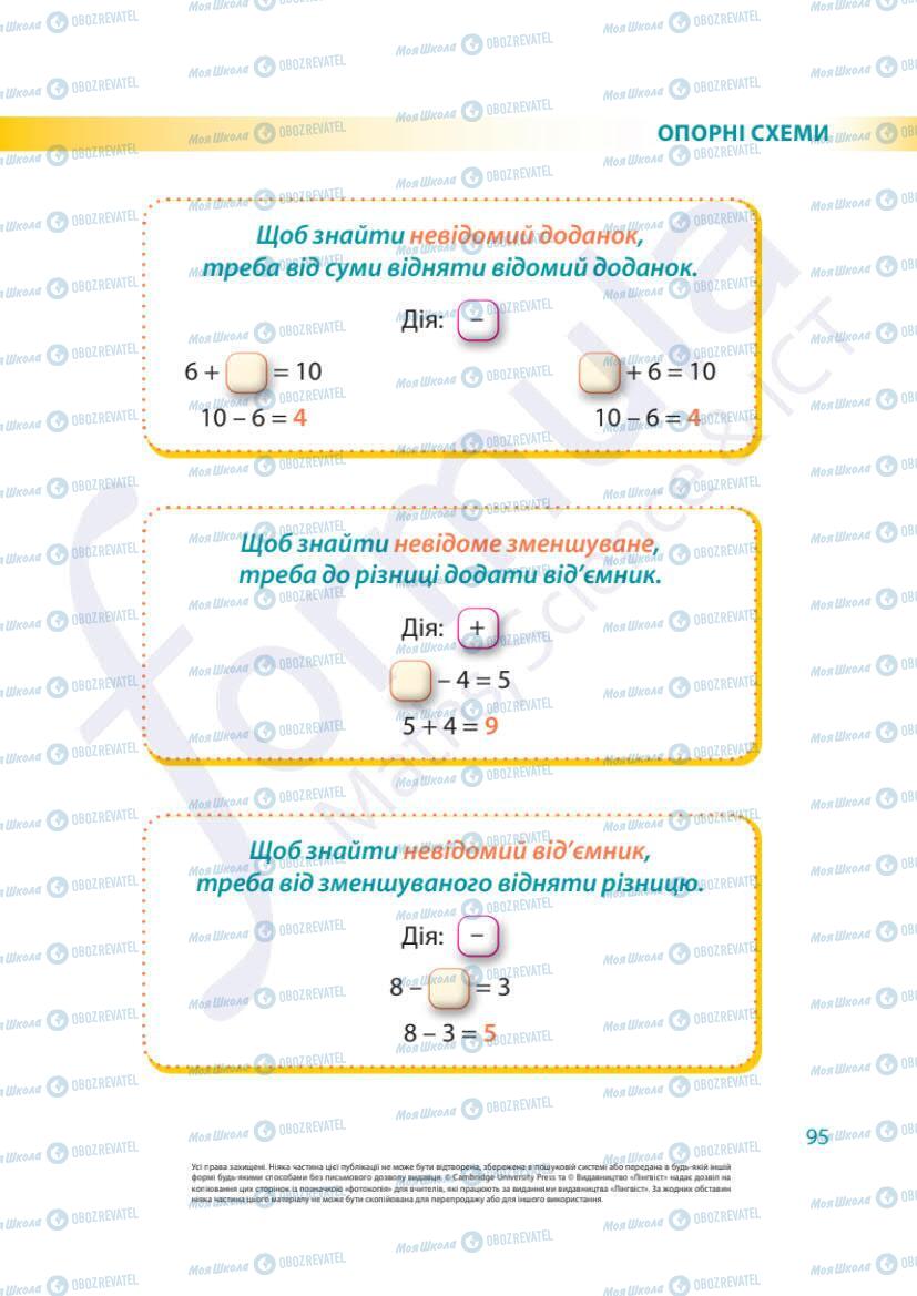 Учебники Математика 1 класс страница 95