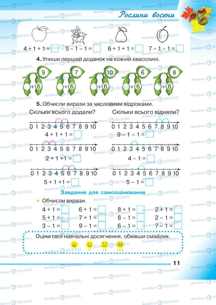Учебники Математика 1 класс страница 11