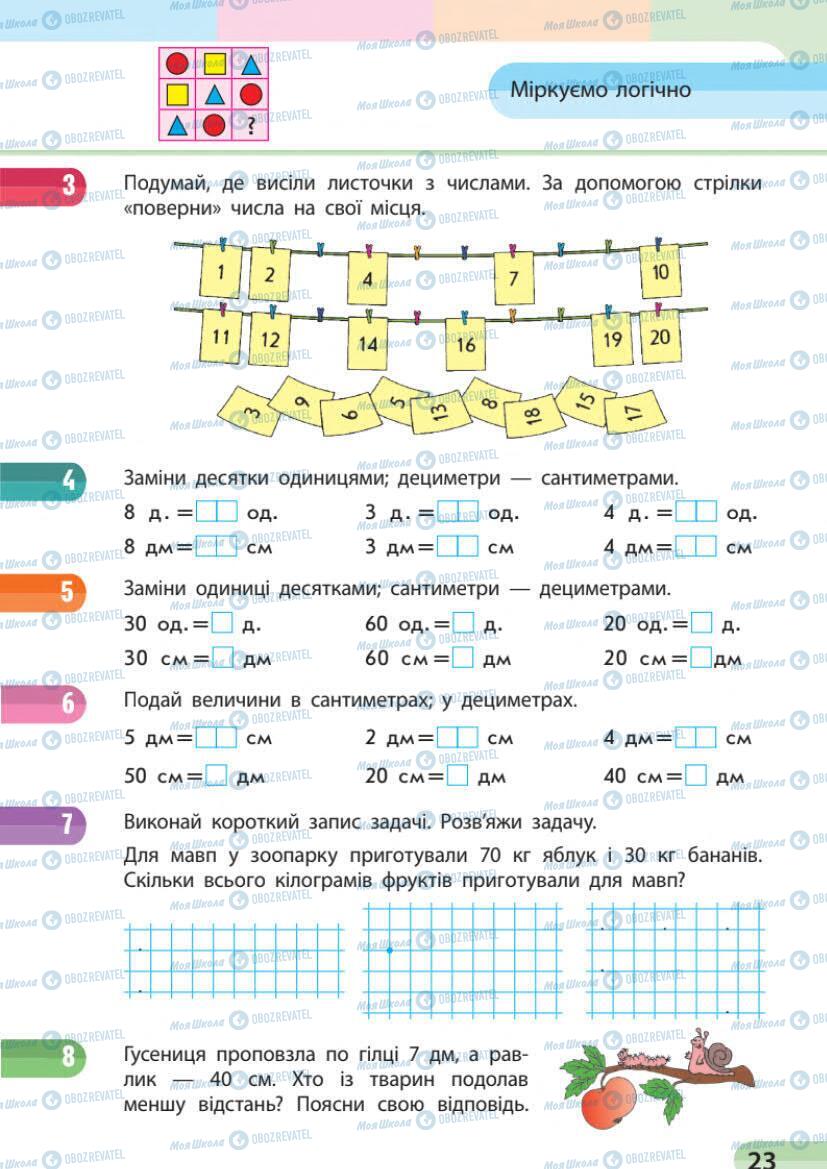 Учебники Математика 1 класс страница 23
