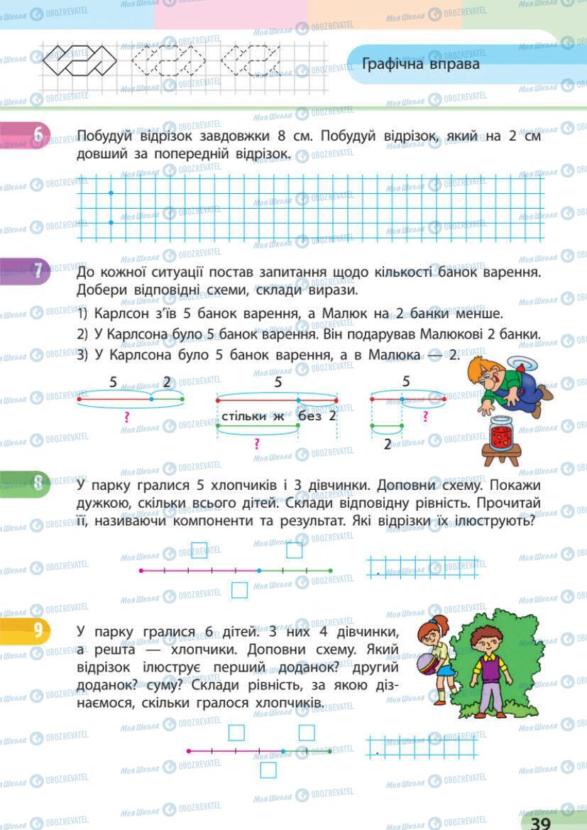 Учебники Математика 1 класс страница 39