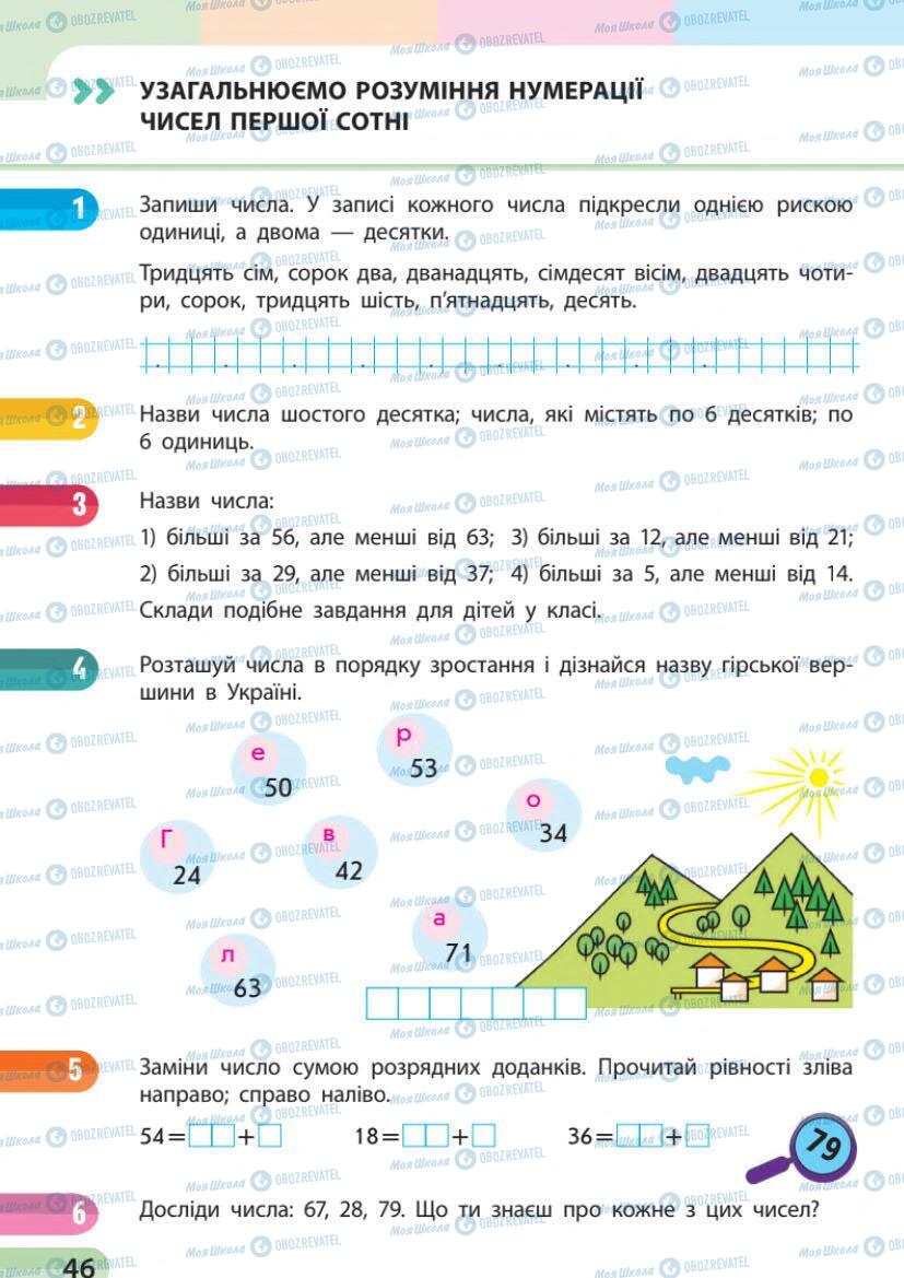 Учебники Математика 1 класс страница 46