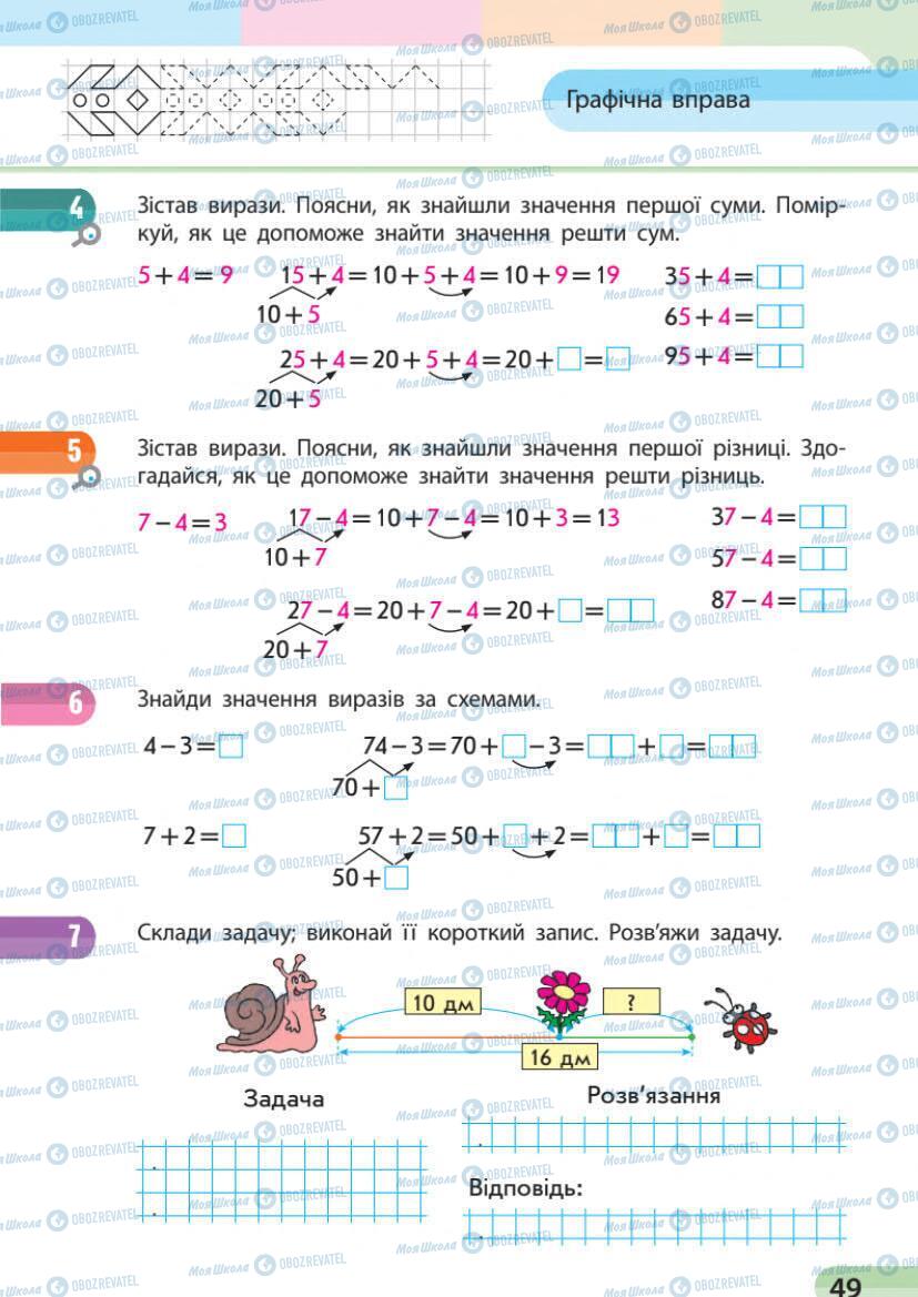 Учебники Математика 1 класс страница 49
