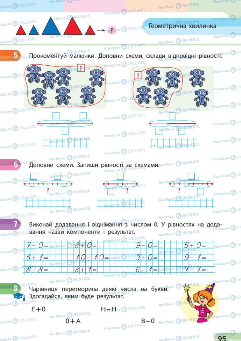 Учебники Математика 1 класс страница 95