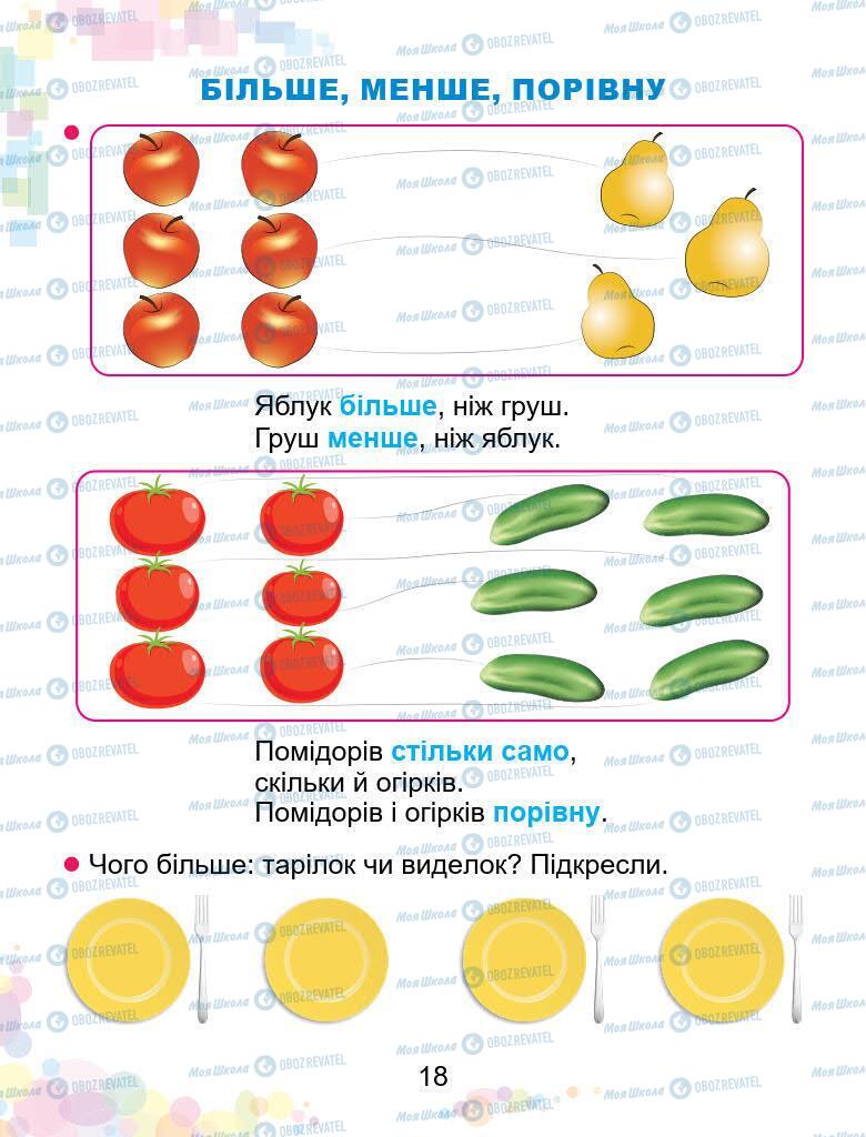 Учебники Математика 1 класс страница 18