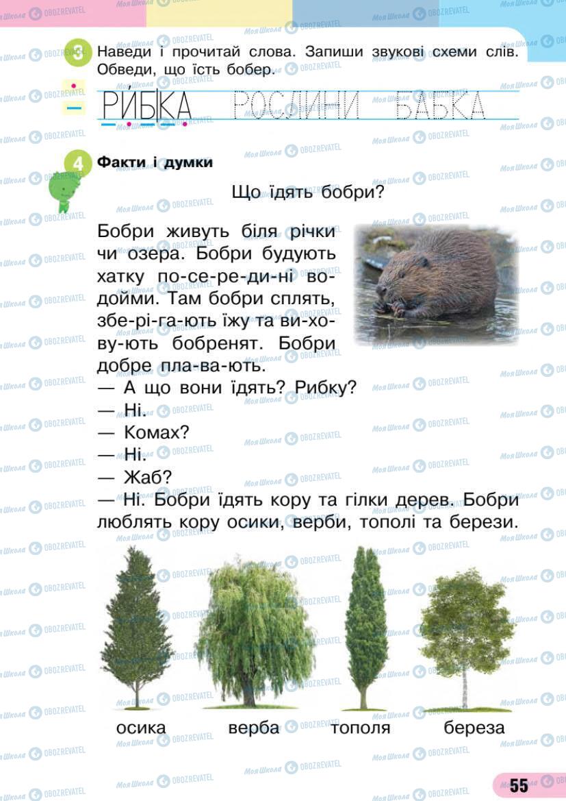 Підручники Українська мова 1 клас сторінка Сторінка  55