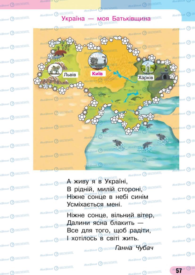 Підручники Українська мова 1 клас сторінка 57