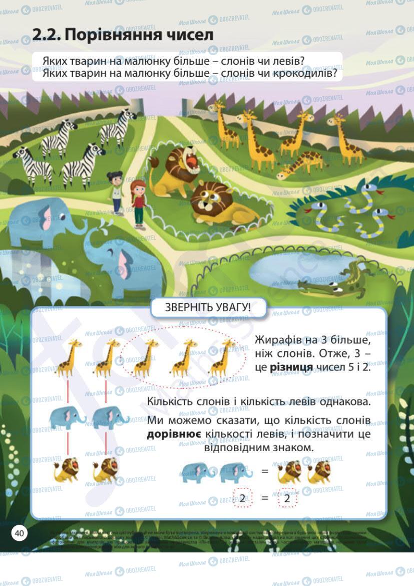 Учебники Математика 1 класс страница 40