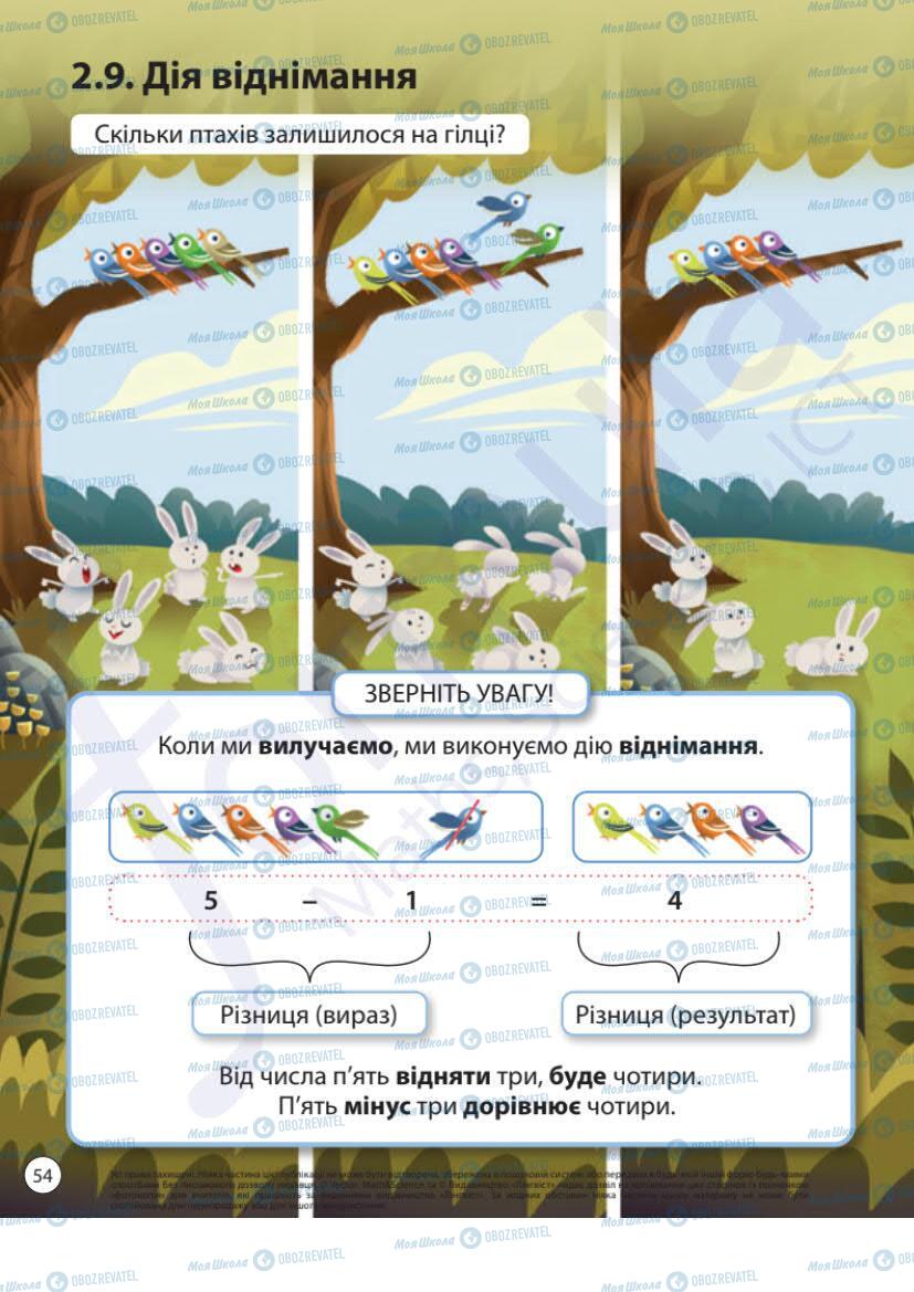 Учебники Математика 1 класс страница 54