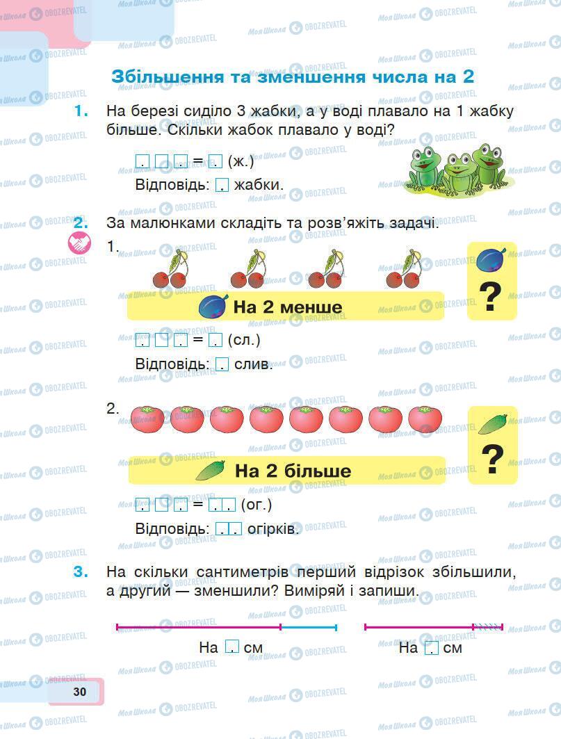 Учебники Математика 1 класс страница 30