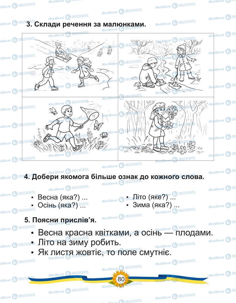 Підручники Українська мова 1 клас сторінка Сторінка  80