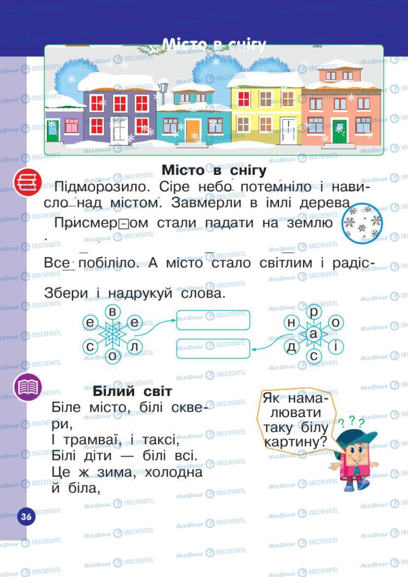 Підручники Українська мова 1 клас сторінка Сторінка  36