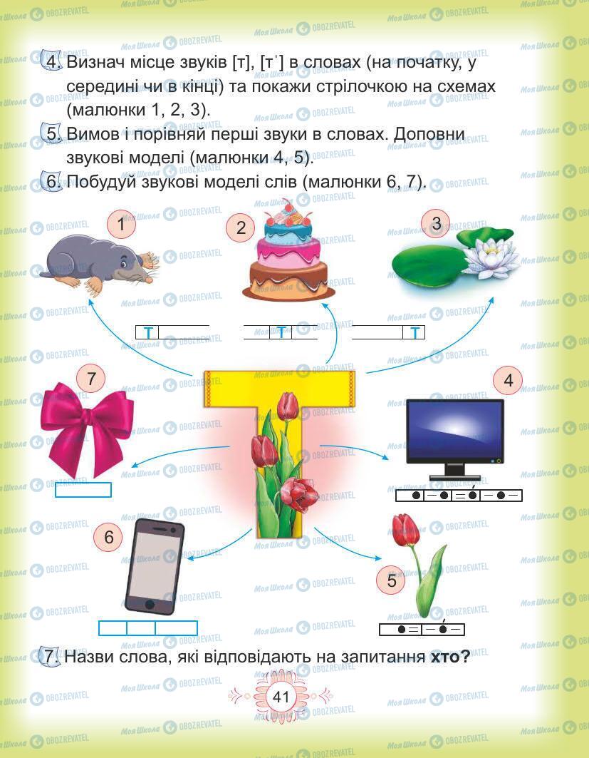 Підручники Українська мова 1 клас сторінка Сторінка  41