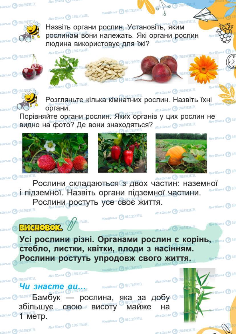 Підручники Я досліджую світ 1 клас сторінка 5