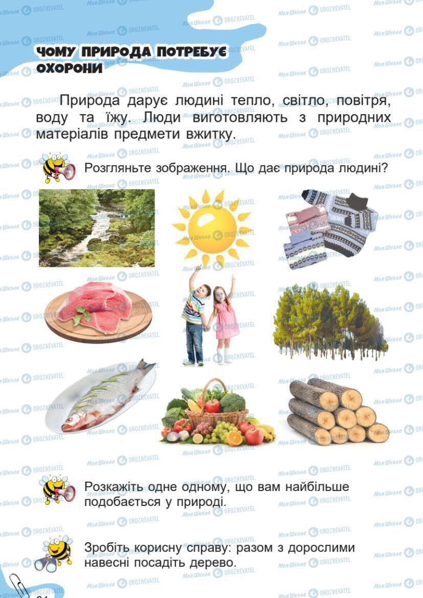 Підручники Я досліджую світ 1 клас сторінка 24