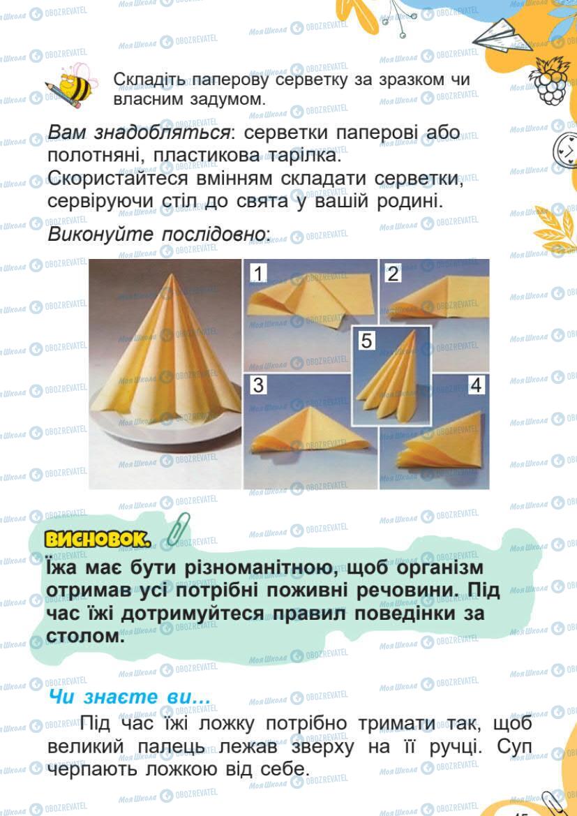 Підручники Я досліджую світ 1 клас сторінка 45