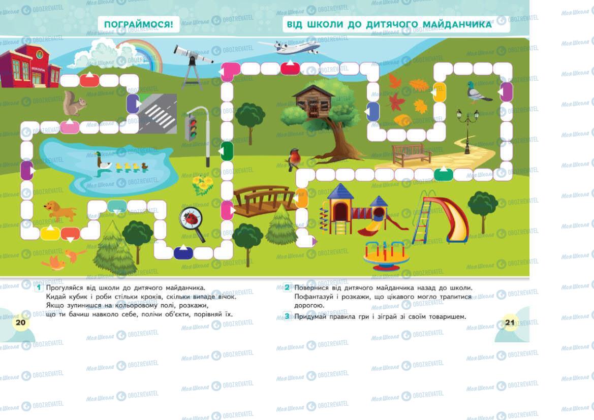 Підручники Я досліджую світ 1 клас сторінка 20-21
