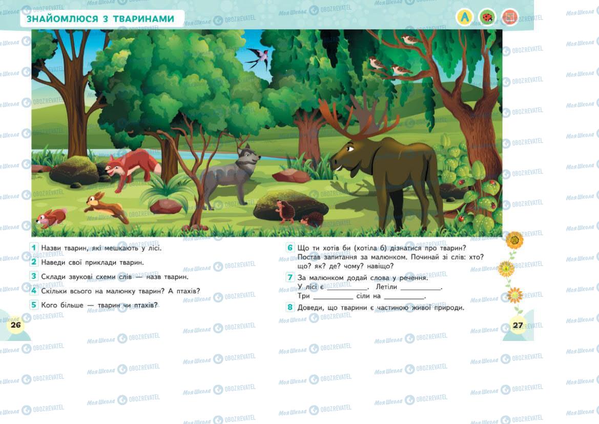 Підручники Я досліджую світ 1 клас сторінка 26-27