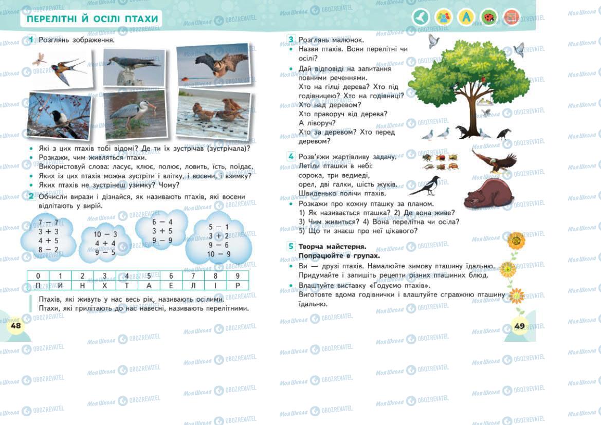 Підручники Я досліджую світ 1 клас сторінка 48-49