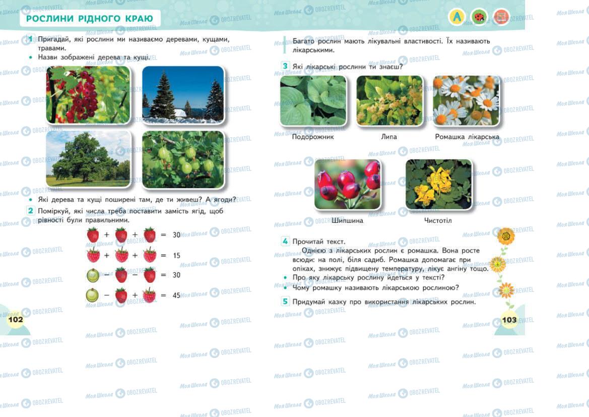 Підручники Я досліджую світ 1 клас сторінка 102-103