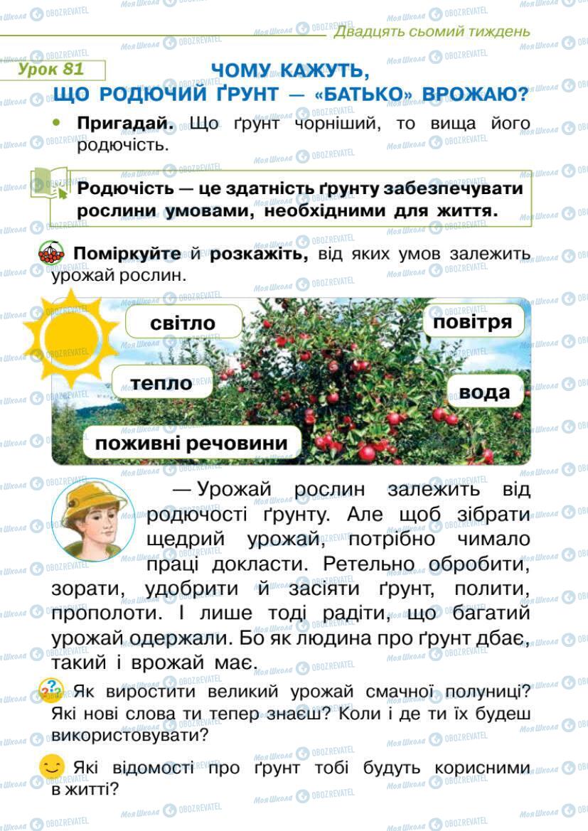 Підручники Я досліджую світ 1 клас сторінка 61