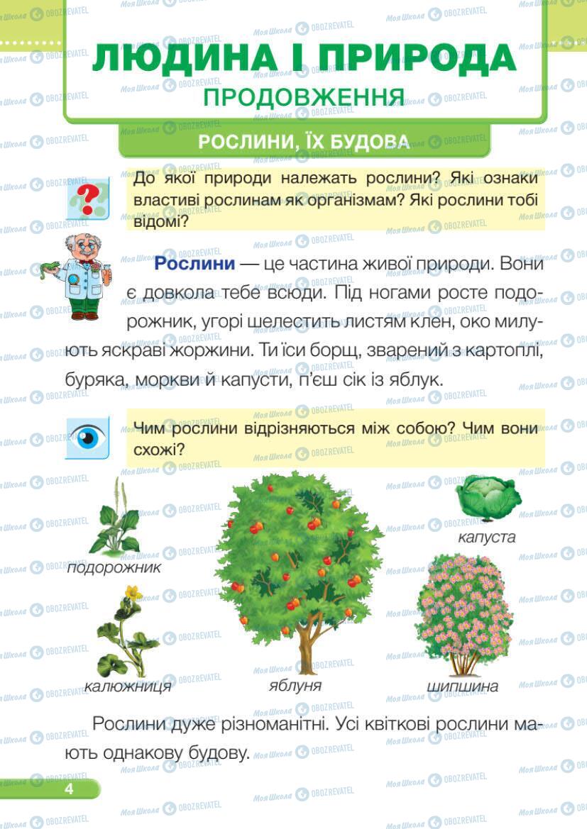 Підручники Я досліджую світ 1 клас сторінка 4