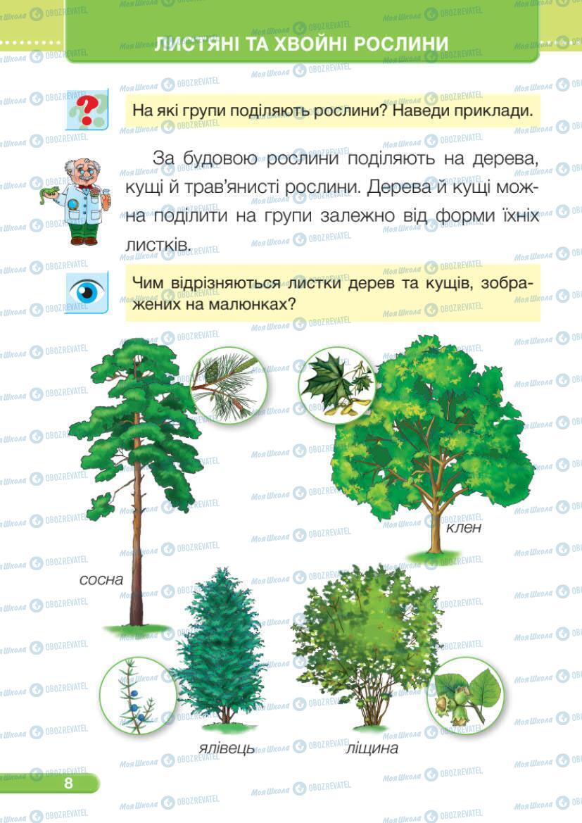 Підручники Я досліджую світ 1 клас сторінка 8