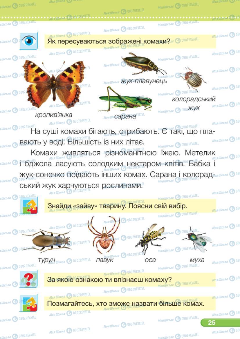 Підручники Я досліджую світ 1 клас сторінка 25