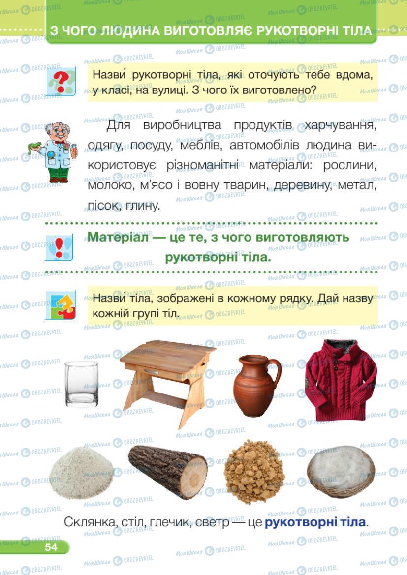 Підручники Я досліджую світ 1 клас сторінка 54