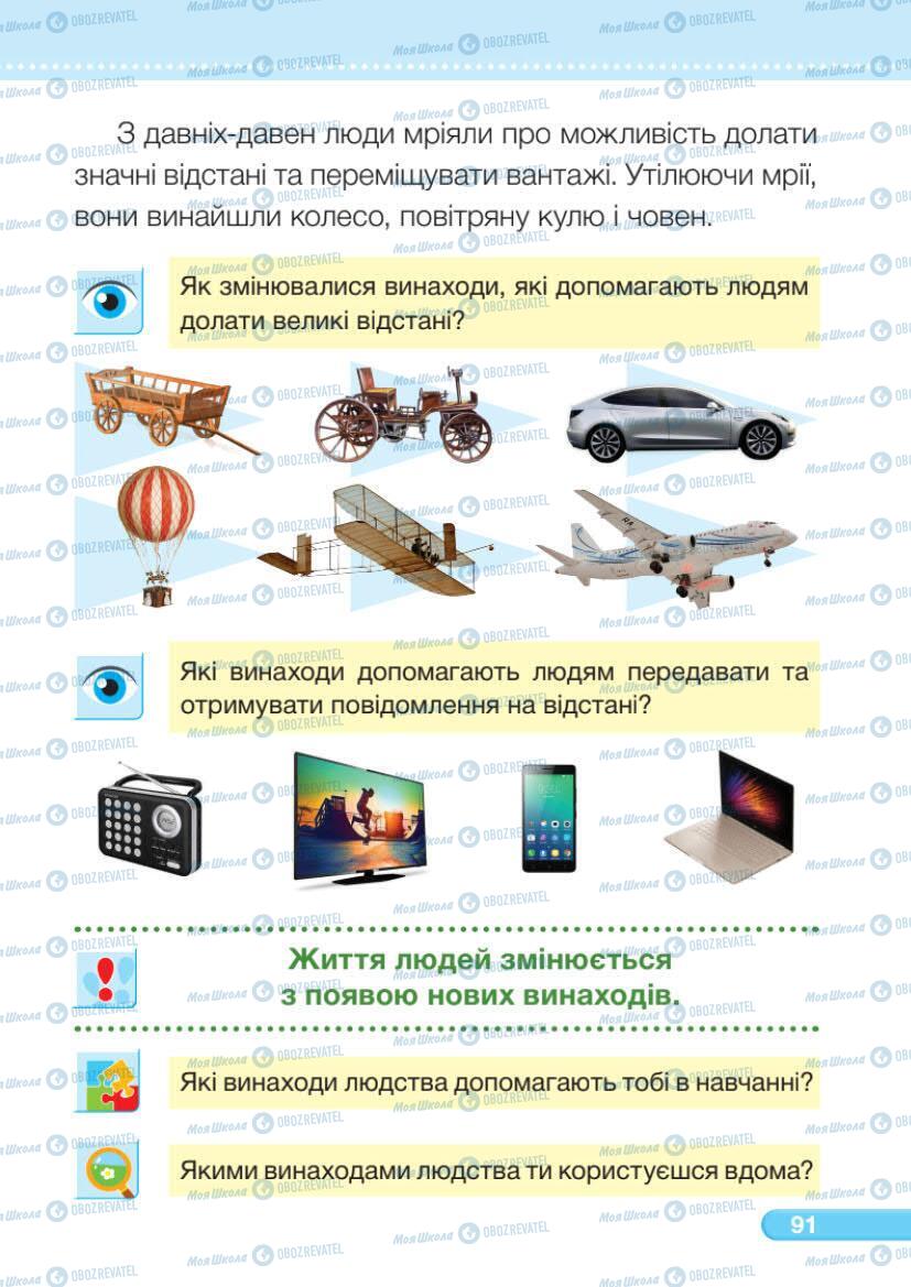 Підручники Я досліджую світ 1 клас сторінка 91