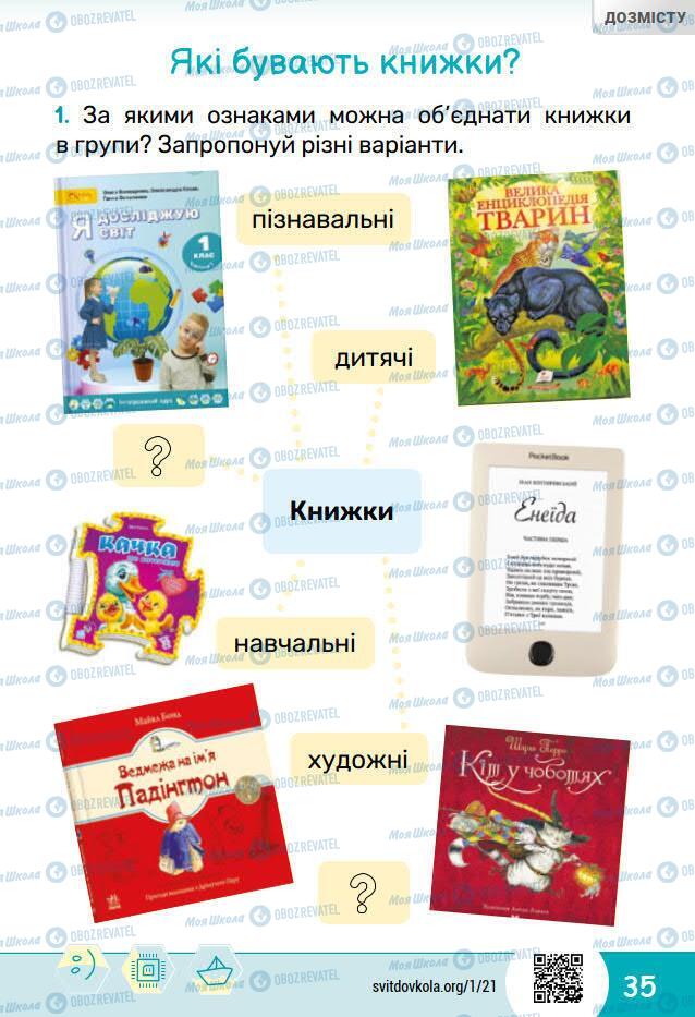 Учебники ЯДС (исследую мир) 1 класс страница 35