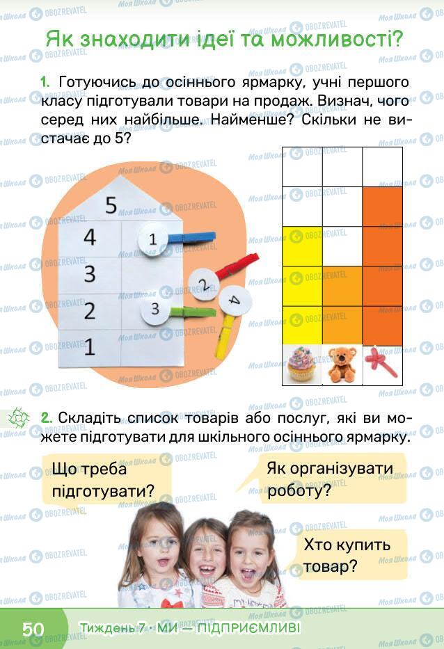 Підручники Я досліджую світ 1 клас сторінка 50