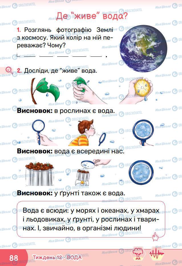 Підручники Я досліджую світ 1 клас сторінка 88