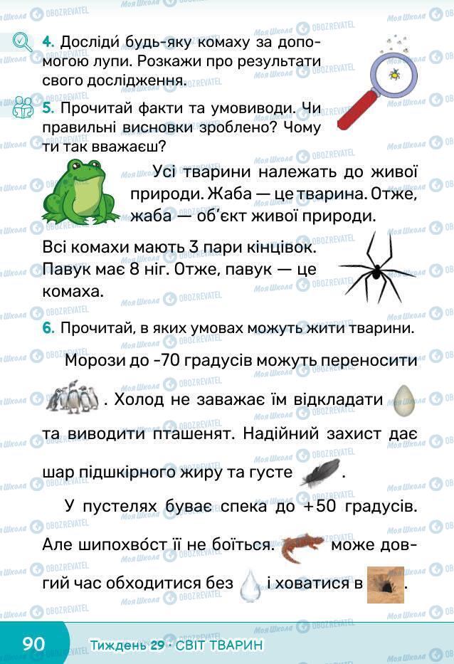 Підручники Я досліджую світ 1 клас сторінка 90