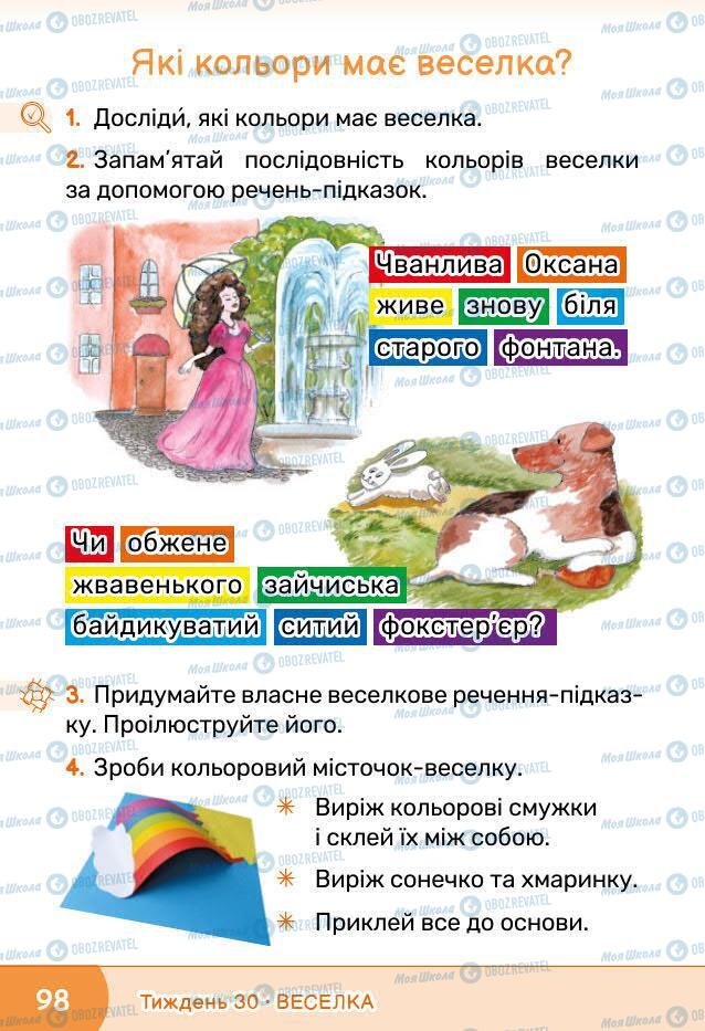 Учебники ЯДС (исследую мир) 1 класс страница 98