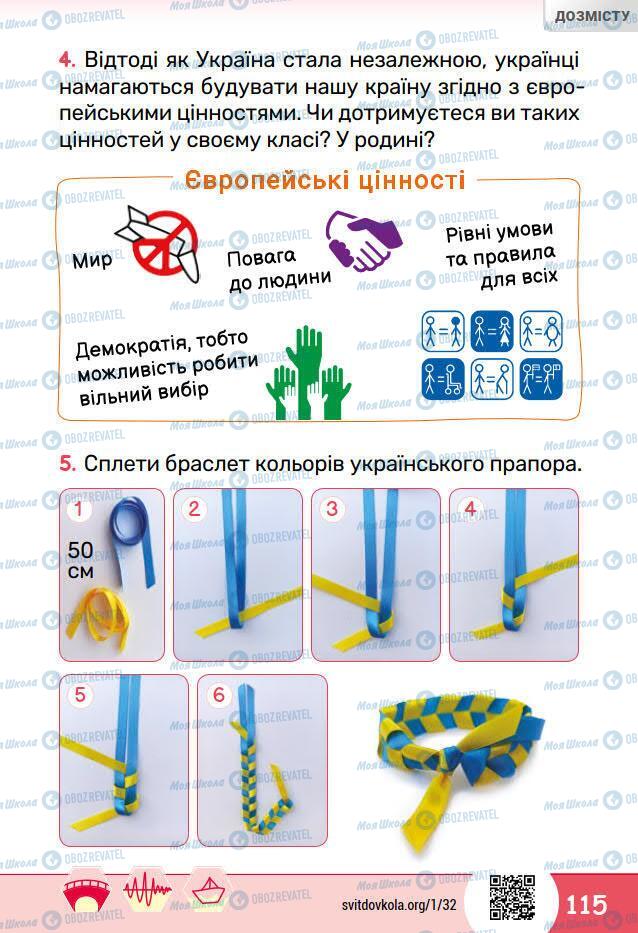 Підручники Я досліджую світ 1 клас сторінка 115