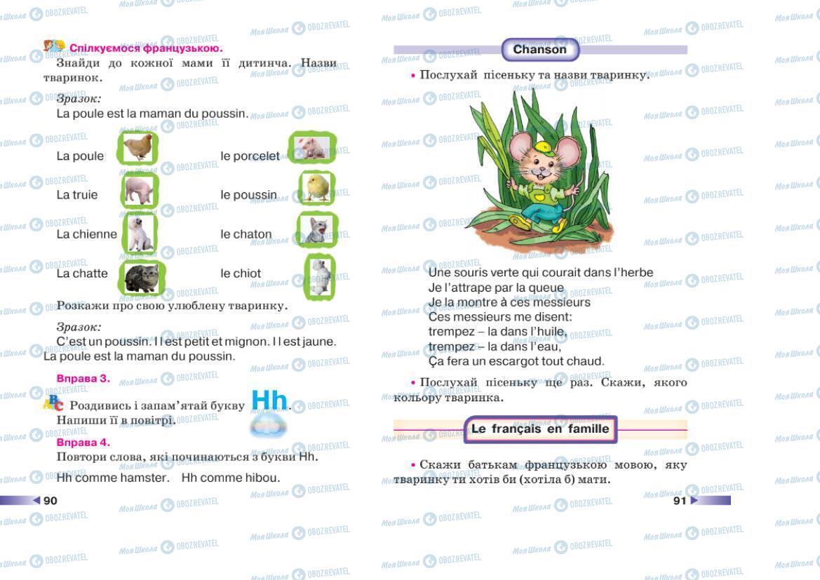 Підручники Французька мова 1 клас сторінка 90-91