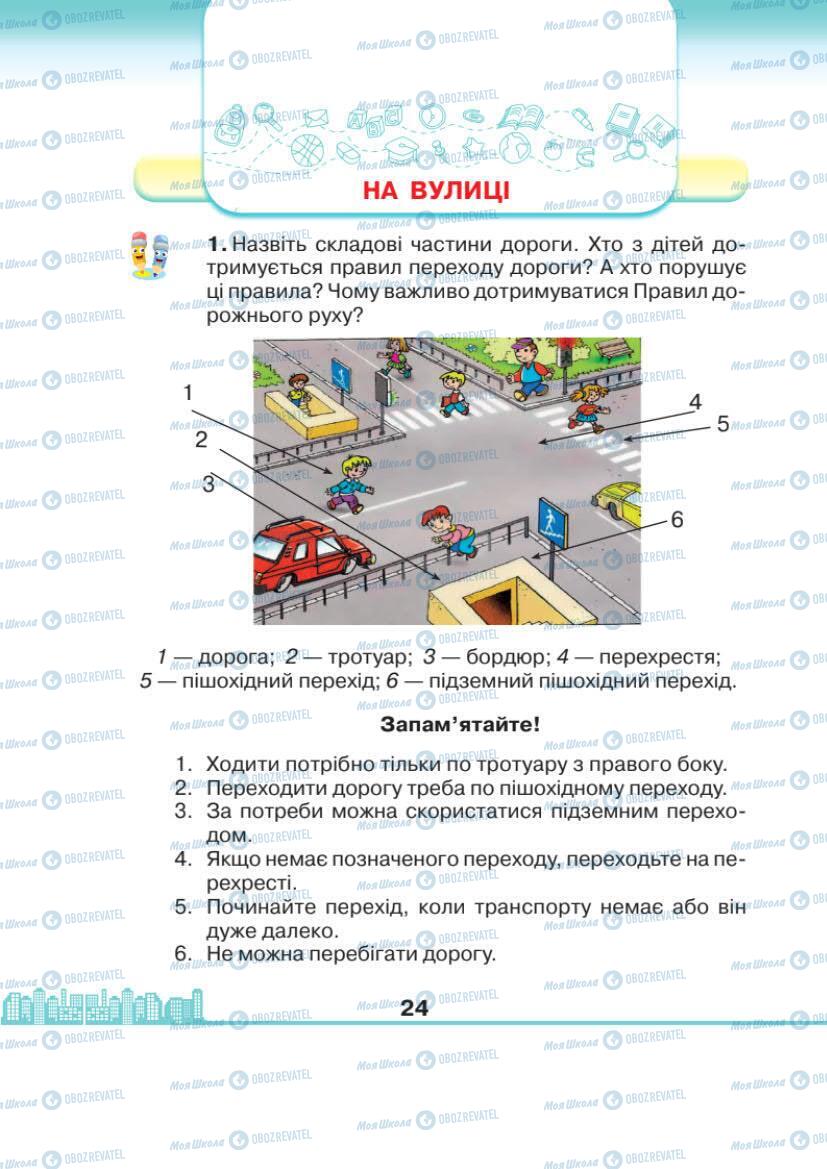 Підручники Я досліджую світ 1 клас сторінка 24