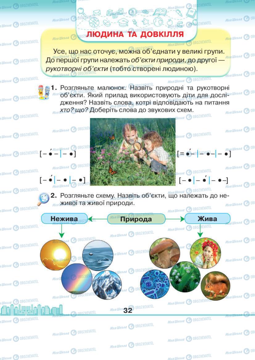 Підручники Я досліджую світ 1 клас сторінка 32