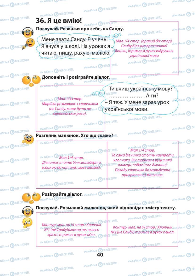 Підручники Українська мова 1 клас сторінка 40
