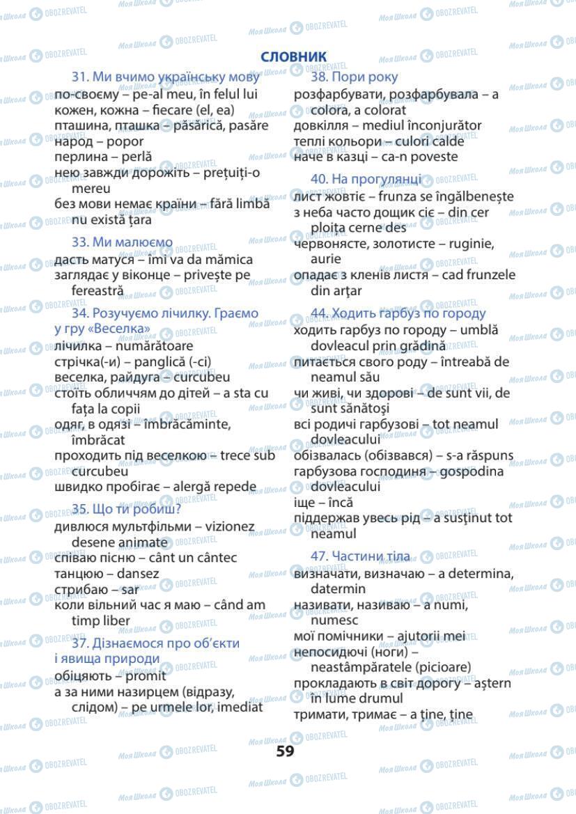 Підручники Українська мова 1 клас сторінка 59