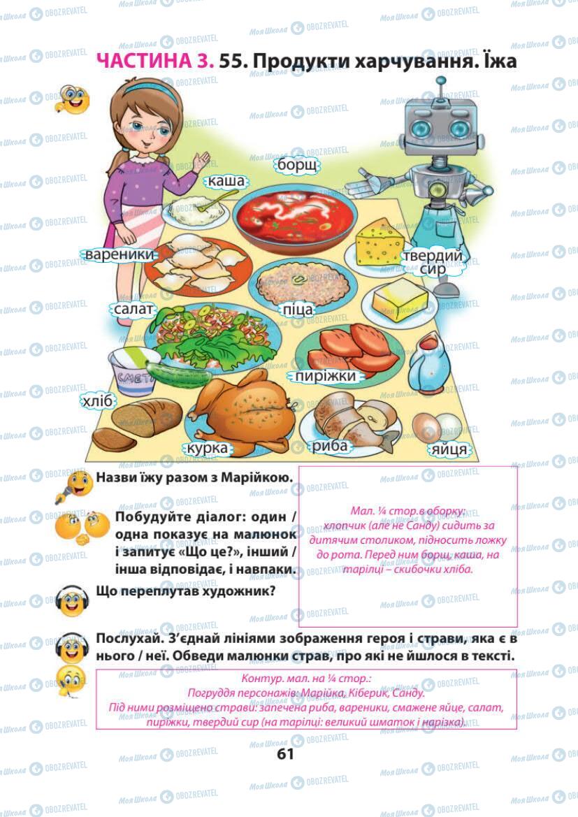 Підручники Українська мова 1 клас сторінка 61