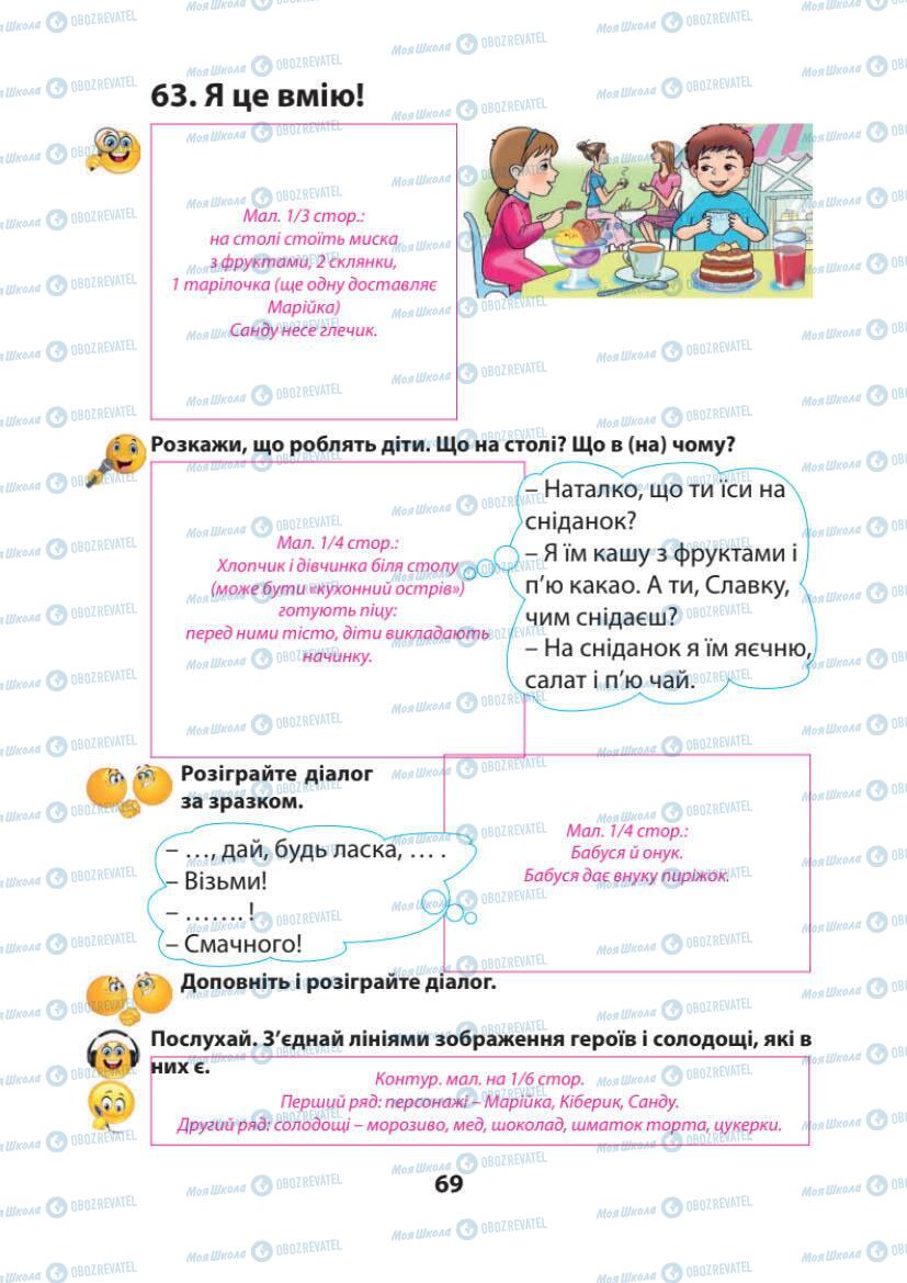 Підручники Українська мова 1 клас сторінка 69