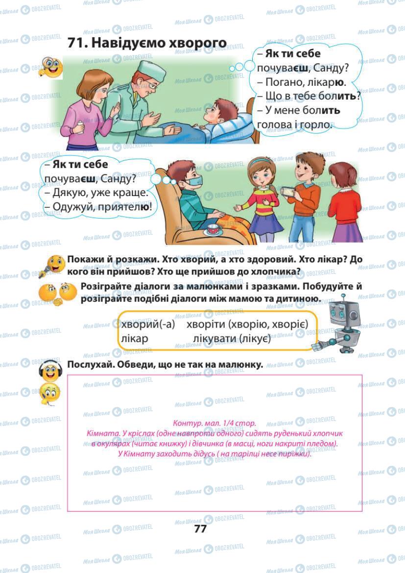 Підручники Українська мова 1 клас сторінка 77