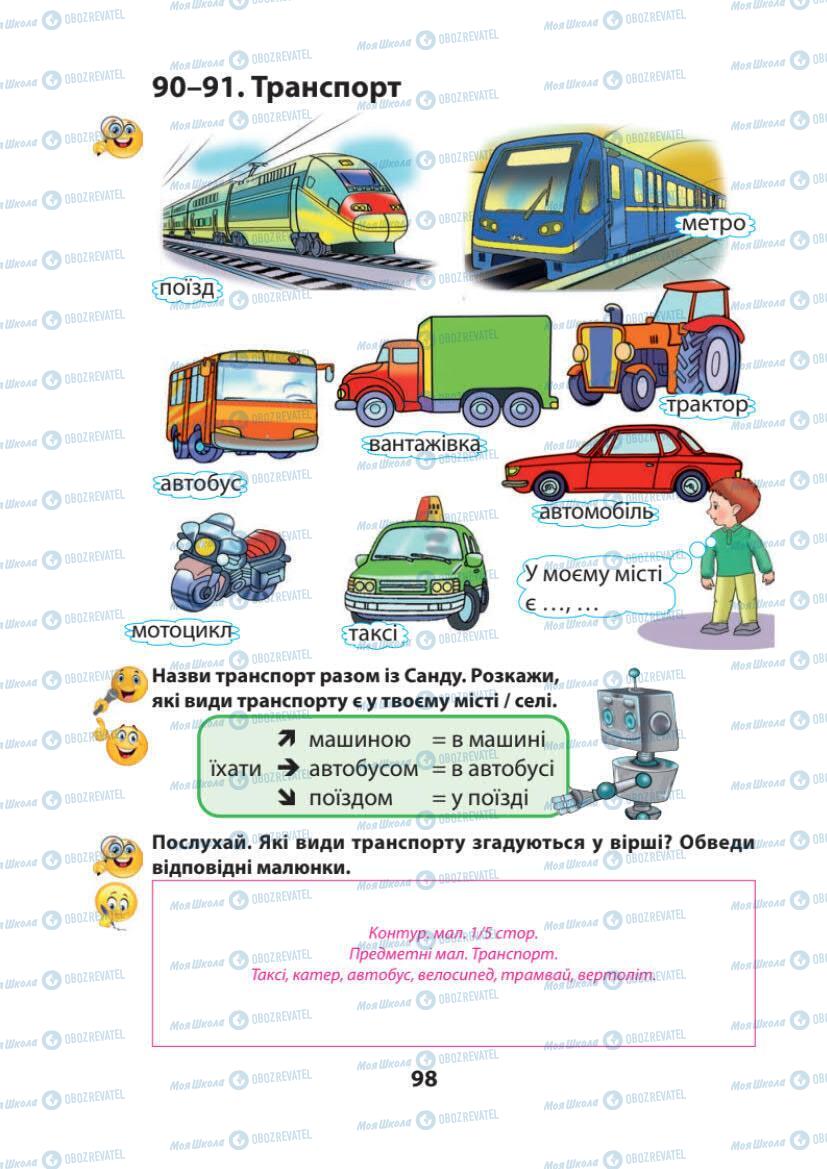 Підручники Українська мова 1 клас сторінка 98