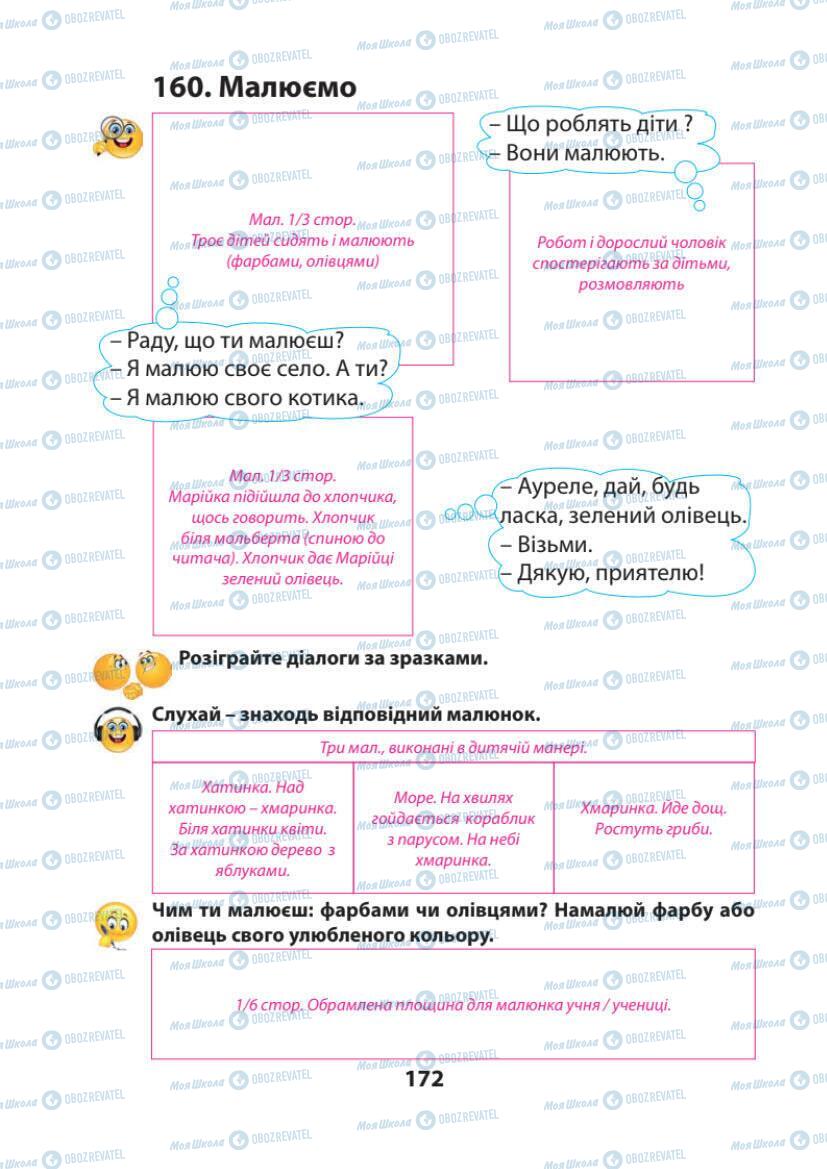 Підручники Українська мова 1 клас сторінка 172