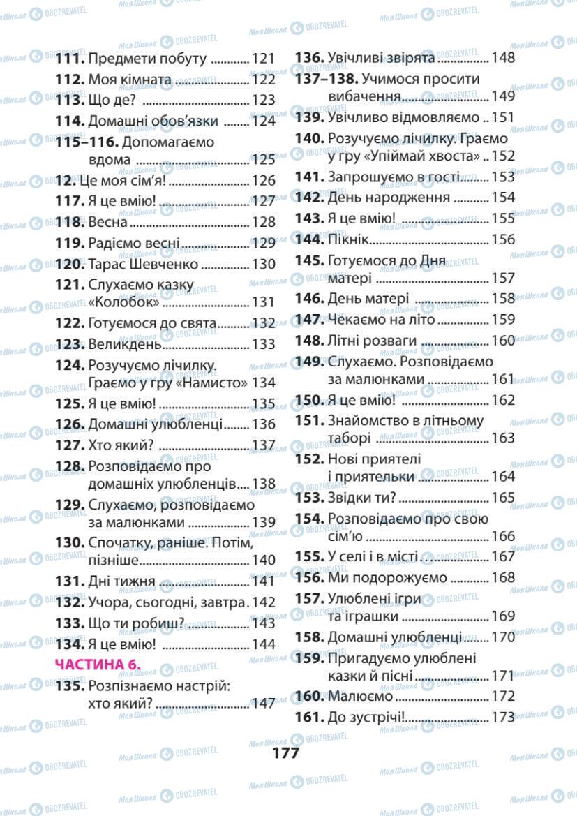 Підручники Українська мова 1 клас сторінка 177