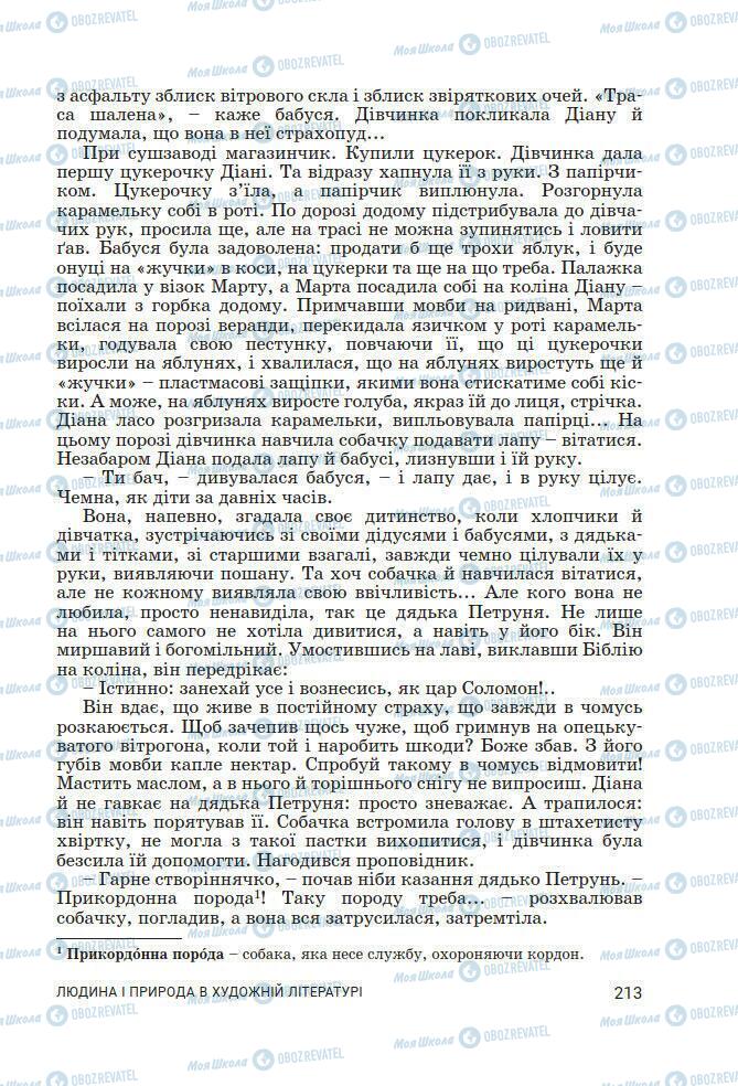 Підручники Українська література 7 клас сторінка 213