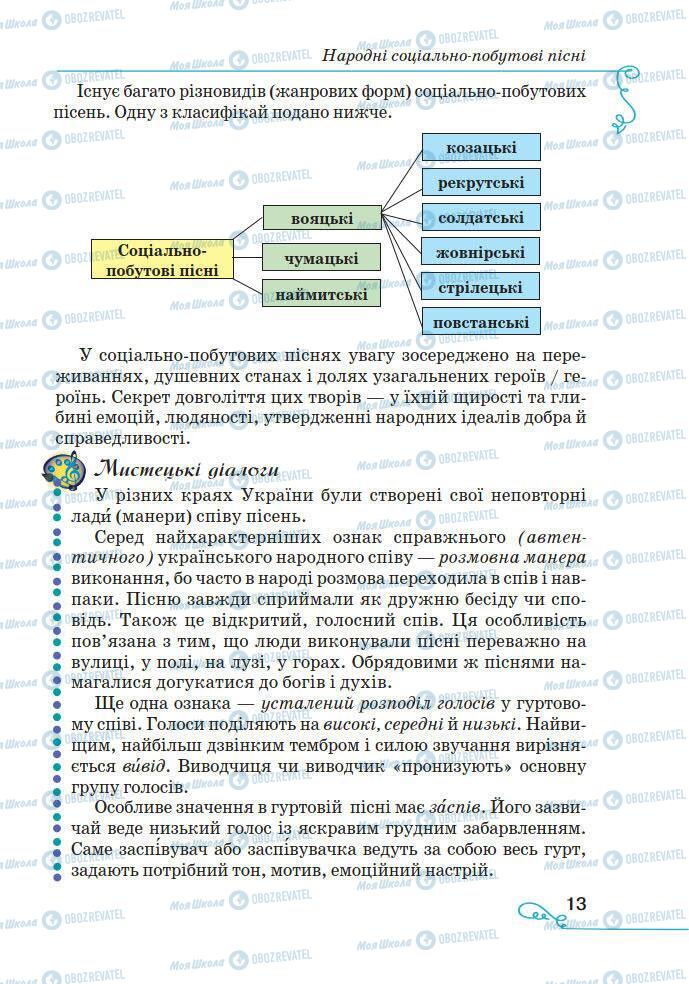 Учебники Укр лит 7 класс страница 13