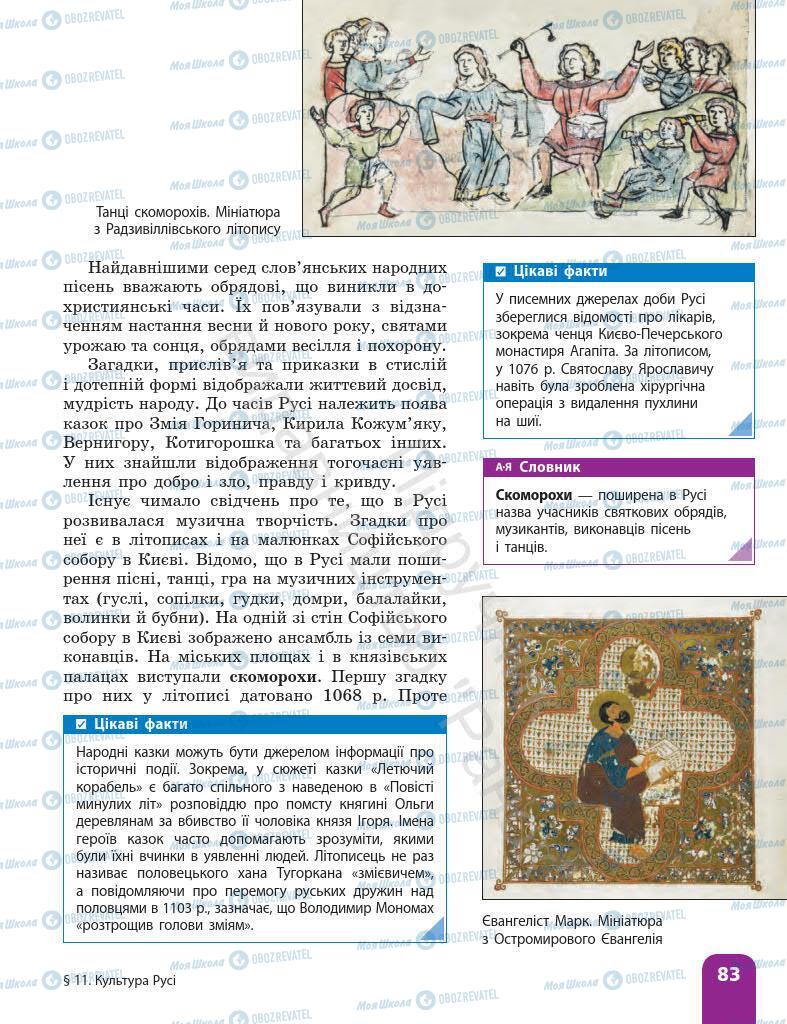 Підручники Історія України 7 клас сторінка 83